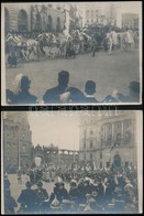 1916 IV. Károly Király Koronázása A Várban, 4 Db Eredeti Fotó / Coronation Of Karl IV Of Hungary, Original Photos, 18×12 - Altri & Non Classificati