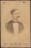 1880-1890 Domahidai Domahidy Ferenc (1824-1902), Szatmár Vármegye F?ispánja, Bp. Ellinger Ede, Két Lyukkal, Kissé Foltos - Altri & Non Classificati