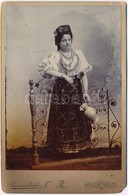 Cca 1900 Gyergyószentmiklósi Cigány N? Színezett Fotója / Gypsy Woman Photo 11x18 Cm - Altri & Non Classificati