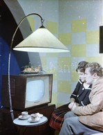 Cca 1962 TV Készülék Professzionális, Színes Reklám Felvételei, 5 Db Szabadon Felhasználható Vintage Negatív, 9x6 Cm - Altri & Non Classificati
