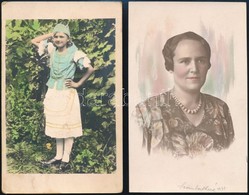 Cca 1934 Kézzel Színezett Privát Fényképek, 4 Db Vintage Fotó, 9x14 Cm - Altri & Non Classificati