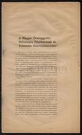 1938 Az I. Magyar Zsidótörvény Elleni Izraelita Beadvány Leirata. 18p. - Other & Unclassified