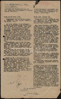 1918 Katonai Dokumentum, Hadifoglyok Kicserélése Romániával A Koppenhágai Egyezmény értelmében - Altri & Non Classificati
