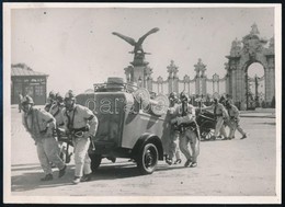 1938 Budapest, Légelhárító Csapatok Készültségben A Várban Az Els? Bécsi Döntés Idején, Fulgur Photo Paris, Hátoldal?án  - Altri & Non Classificati