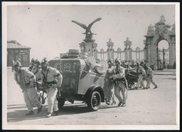 1938 Budapest, Légelhárító Csapatok Készültségben A Várban Az Els? Bécsi Döntés Idején, Fulgur Photo Paris, Hátoldal?án  - Other & Unclassified