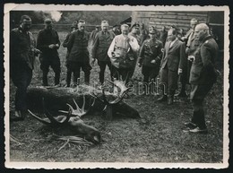 Cca 1940 Hermann Göring (1893-1946) Marsall és Wehrmacht F?tisztek Vadászaton Seckenburg (Sapowednoje) Mellett. Eredeti  - Altri & Non Classificati