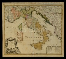 1720  Az Olasz államok Térképe. Johann Baptist Homann: Italia In Suos Status Divisa Ex D'Anvilliano Rizzi Zannonioque Pr - Other & Unclassified