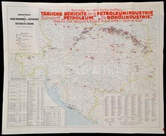 1919 Az Osztrák-magyar K?olajlel?helyek és Finomítók Nagyméret? Térképe / Oil Sources And Refineries In The Austro-Hunga - Sonstige & Ohne Zuordnung