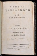 1834 Nemzeti Társalkodó 1834. II. Félév. Július -December, 1-26 Szám. [Fél évfolyam] Kolozsvár, 1834, Erdélyi Híradó, 2+ - Unclassified