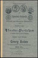 1876 Színházi Parókák Képes Katalógusa. Igényesen újrakötve. / 1876 Theater Whig Catalogue With Pictures. Rebound. 64p. - Unclassified