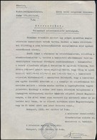 1936 A M. Kir. Belügyminiszter Bizalmas Rendelete Mely Szerint Egy Prágai Nyomdában Magyar útleveleket Kívánnak Hamisíta - Unclassified