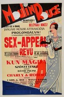 Cca 1930 Vogel Erik: Budapest, Moulin Rouge Mulató Reklám Plakátja. Astoria (Weisz Jen?) Nyomda. Ofszet, Szita. Egy Javí - Altri & Non Classificati