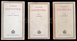 Sík Sándor: Esztétika I-III. Kötet. I. Kötet: A Szépség. II. Kötet: A M? és A M?vész. III. Kötet: A M?vészet. Bp.,(1942) - Ohne Zuordnung