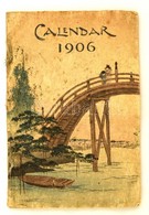 1906 Calendar For 1906. Tokyo, T. Hasegawa, 7 Sztl. Lev. (borítókkal Együtt, Kett?s Lapok.) Gyönyör? Színes Fametszetes  - Ohne Zuordnung