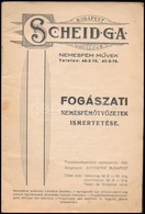 Fogászati Nemesfémötvözetek Ismertetése. Bp., én.,Scheidga Nemesfém M?vek, (Müller és Berger Nyomda-ny.), 45 P. Kiadói P - Unclassified