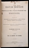 Tarnóczy Tivadar: A Magyar Irodalom és Szellemi Fejl?désünk Története. I. Kötet: ?s-, ó-, Közép és újkor. Kísérve Jellem - Non Classificati