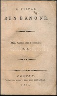 [Félicité De]Genlis (1746-1830): A Fiatal B?n Bánóné. Mad. Genlis Után Francziából S. L. Pest, 1815, 'Nemzeti Könyvárus' - Non Classificati