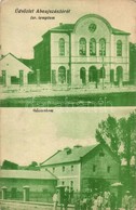 T2/T3 1929 Abaújszántó, Izraelita Templom, Zsinagóga, G?zmalom / Synagogue, Steam Mill (EK) - Non Classificati