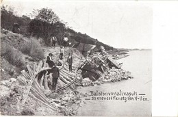 T2 1914 Balaton, Balatonf?zf? és Balatonkenese Közötti Vasútvonalon Történt Vonat Szerencsétlenség A Löszfal Megcsúszása - Unclassified