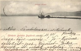 T2 1900 Balatonboglár, G?zhajó állomás. Kapható Simon Gézánál - Non Classificati