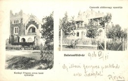 T2 1906 Balatonföldvár, Csesznák Altábornagy és Korányi Frigyes Orvos Tanár Nyaralója. Gerendai Gyula Kiadása - Non Classificati