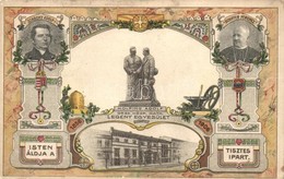 ** T2/T3 1856-1906 Budapest, Országos Központi Katolikus Legény Egyesület 50. évfordulójára Készített Emléklap. Szaboky  - Non Classificati