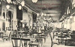 T2/T3 1911 Budapest II. Heszmann Károlyné 'Margitpark' Kávéháza, Bels?. Margit Körút 1. / Cafe Interior (EK) - Non Classificati