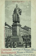 T2/T3 1899 Budapest V. József Nádor Szobor, Biztosító Társaság. Ottmar Zieher Kiadása. Litho  (EK) - Non Classificati