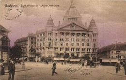 T2/T3 1912 Budapest V. Deák Ferenc Tér, Anker Palota, Villamosok, Angelusz Manó és Bretschneider Zsigmond Fia üzlete, Gy - Non Classificati