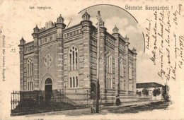 T2/T3 Szekszárd, Szegzárd; Izraelita Templom, Zsinagóga. Fischhof Mór Kiadása / Synagogue (fl) - Non Classificati