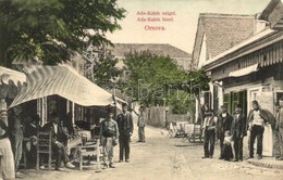 T2 Ada Kaleh (Orsova), Török Bazár Sor Törökökkel. Divald Károly 2106-1909. / Turkish Bazaars With Turkish Villagers - Non Classificati