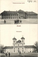 T2 Arad, Várparancsnoksági épület, Vártemplom. Mandl Ignácz Kiadása / Castle Headquarters, Church - Ohne Zuordnung