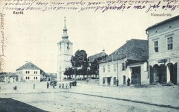 T2 1918 Barót, Baraolt; Kossuth Tér Templommal, üzlet / Square With Church And Shop - Ohne Zuordnung