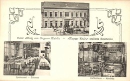 ** T1 Beszterce, Bistritz, Bistrita; Magyar Király Szálloda Kávéháza és étterme, Bels? / Hotel, Restaurant, Cafe, Interi - Unclassified