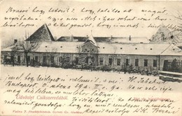 * T2/T3 1912 Csíkszereda, Miercurea Ciuc; Régi Vár Télen (honvéd Laktanya). Valina J. Fényképfelvétele / Old Castle (mil - Unclassified