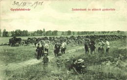 T2 1908 Gyulafehérvár, Karlsburg, Alba Iulia; Szekerészek és Utászok Gyakorlata / K.u.k. Military Training Of Pioneer Un - Unclassified