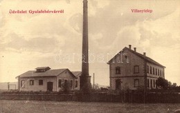 T2/T3 1910 Gyulafehérvár, Karlsburg, Alba Iulia; Villanytelep. Salamon Mátyás Kiadása / Power Station (EK) - Unclassified
