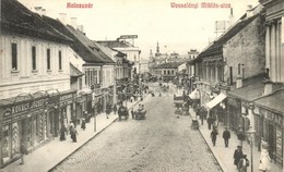 T2 Kolozsvár, Cluj; Wesselényi Miklós Utca, Kovács József és Pap üzlete, Pannónia Szálloda / Street, Shops, Hotel - Unclassified
