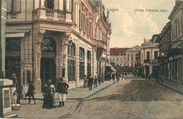 * T2 Lugos, Lugoj; Deák Ferenc Utca, Corso Kávéház. Szidon József Kiadása / Street View With Cafe - Unclassified