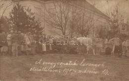 * T3 1917 Magyarpatak, Fagetu; A Templom Harangok Elszállítása ökörszekérrel / Transporting The Church Bells By Oxen Car - Unclassified