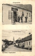 T2/T3 1909 Maroshévíz, Oláhtoplica, Toplita, Toplica; Templom Utca Háttérben A Római Katolikus Templommal, Gyógyszertár  - Unclassified