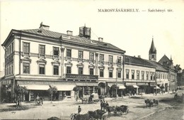 ** T2/T3 Marosvásárhely, Targu Mures; Széchenyi Tér, Takarékpénztár, Izmael János, Harmath Sándor, Bucher Lajos, Császár - Unclassified