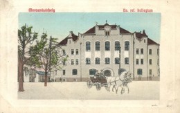 * T2/T3 Marosvásárhely, Targu Mures; Református Kollégium és Hintó / Calvinist Boarding School And Chariot (ragasztónyom - Non Classificati