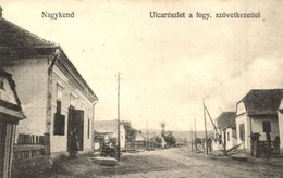 T2 1949 Nagykend, Chendu Mare, Kend; Utcakép, Fogyasztási Szövetkezet üzlete és Saját Kiadása / Street View With Coopera - Non Classificati