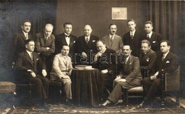 * T1/T2 1933 Nagyszeben, Hermannstadt, Sibiu; Ipartestület Csoportképe / Craftsmen's Association, Group Photo By Emil Fi - Non Classificati