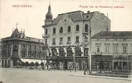 ** T1 Nagyvárad, Oradea; Poynár Ház, Rimanóczy Szálloda, M?bútorgyár, Fogorvos, China Ezüstgyári Raktár, Jelinek Ferenc, - Non Classificati