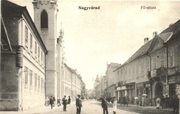 ** T1/T2 Nagyvárad, Oradea, Grosswardein; F? Utca, Fogorvos, Seb? Imre üzlete, Magyar Királyi Államvasutak Menetjegyirod - Unclassified