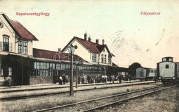 T2/T3 1907 Sepsiszentgyörgy, Sfantu Gheorghe; Vasútállomás Vonatokkal. Gyárfás Árpád Kiadása / Bahnhof / Railway Station - Unclassified