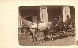 * T2/T3 1915 Szászfenes, Floresti, Fenes; Rosenberg Sándor Kúriája Lovaskocsival / Villa With Horse Cart. Moskovitz Györ - Unclassified