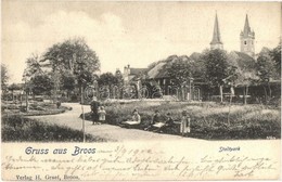 T2/T3 Szászváros, Orastie, Broos; Park és Templomok A Háttérben, Kiadja H. Graef / Park And Churches In The Background ( - Unclassified